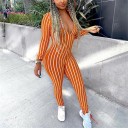 Randig jumpsuit för kvinnor A2067 5