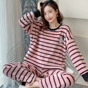 Randig pyjamas för kvinnor P2774 1