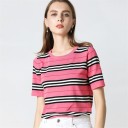 Randig T-shirt dam A1194 9