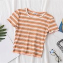 Randig T-shirt för kvinnor B394 5