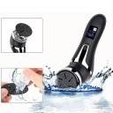 Râpe électrique rechargeable pour les talons avec aspiration écran LCD trois têtes de ponçage soin des pieds 7