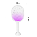 Raquete eléctrica recarregável USB para mosquitos 500 mAh Armadilha eléctrica para insetos Mata-mosquitos seguro com bateria 2