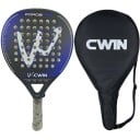 Raquette de Padel CWIN Force Pro poignée en fibres de carbone cadre en carbone housse de transport forme en goutte pour joueurs récréatifs 1