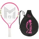 Raquette de tennis pour enfants Insum Taille 17 pouces Cadre en aluminium Cordage tendu Avec sac de transport Pour débutants Sur les courts 2