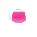 Raschietto per auto e vetri con forma arrotondata 7,5 x 7,5 cm raschietto manuale rosa per parabrezza auto e finestre domestiche 2