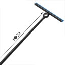 Raschietto per doccia con manico telescopico per porte in vetro circa 98 cm striscia in silicone pulitore per finestre e specchi bagno 2