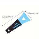 Raschietto per ghiaccio e pala per neve per parabrezza con manico ergonomico 17,5 x 7,5 cm strumento manuale per la manutenzione invernale dell'auto 3