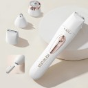 Rasoir électrique 3 en 1 rechargeable USB 13x3 cm avec écran LCD et têtes interchangeables pour le corps, le visage, le nez et les oreilles 1