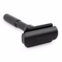 Rasoir noir réglable avec 5 lames rasoir manuel avec 6 niveaux de réglage de la lame Rasoir de luxe avec support 10,8 cm x 5 cm x 1,3 cm 5