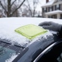 Raspador de gelo para tampa do depósito de combustível para Škoda Superb III Octavia III Rapid Kodiaq 7,9 x 7,9 cm Plástico ABS Verde 3
