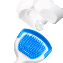 Raspador de lengua de silicona 18 x 3 cm Limpiador de lengua suave con micro picos Mango antideslizante Utensilio higiénico de colores para limpiar 2
