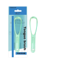 Raspador de língua em aço inoxidável com grande olhal Design pastel Limpador de língua ergonómico para remoção do revestimento de bactérias e apoio ao hálito fresco 3