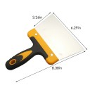 Raspador de repostería de acero inoxidable de 15 cm con mango ergonómico Herramienta para masa, chocolate y corte de masa Utensilio de cocina 2