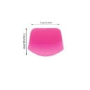 Rasqueta para auto y cristal de ventanas con forma redondeada 7,5 x 7,5 cm rasqueta manual rosa para el parabrisas del auto y ventanas domésticas 2