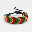 Rasta flätat armband 2