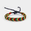 Rasta flettet armbånd 9