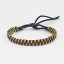 Rasta flettet armbånd 10
