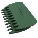 Râteau de jardin à main avec poignée ergonomique 33 x 24,8 cm en plastique jaune pour ramasser les feuilles et nettoyer les débris sur la pelouse 1