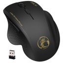 Rato de jogo sem fios para a mão direita Proa para o polegar Resolução 1600 DPI Dois botões laterais Receptor USB 2,4 GHz Alcance 10 m 4