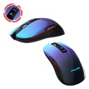 Rato gaming sem fios 3600 DPI com receptor USB 2,4 GHz Bateria recarregável embutida de 750 mAh Oito botões 126 x 66 x 38 mm Azul e roxo 4