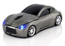 Rato óptico sem fios em forma de carro desportivo com luzes LED para computador e portátil receptor USB 2,4 GHz Resolução 1600 DPI Alcance 10 3