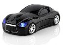 Rato óptico sem fios em forma de carro desportivo com luzes LED para computador e portátil receptor USB 2,4 GHz Resolução 1600 DPI Alcance 10 2