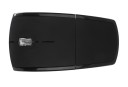 Rato sem fios dobrável para portátil e computador 2,4 GHz Receptor USB miniatura Sensibilidade 1200 DPI Indicador de bateria Alimentação 2x AAA 5