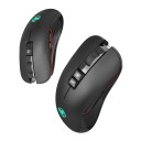 Rato sem fios recarregável para computador e portátil Resolução até 3600 DPI Bateria 750 mAh Iluminação Receptor USB e adaptador USB-C Alcance 10 m 4