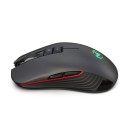 Rato sem fios recarregável para computador e portátil Resolução até 3600 DPI Bateria 750 mAh Iluminação Receptor USB e adaptador USB-C Alcance 10 m 5
