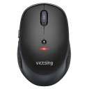 Ratón inalámbrico con Bluetooth y receptor USB de 2,4 GHz para computadora y portátil Resolución 2400 DPI 6 botones Alimentación 1x batería AA 1