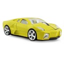 Ratón inalámbrico en forma de coche deportivo con ventanas transparentes para ordenador y portátil USB 2.4 GHz Resolución 1600 DPI 6