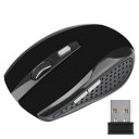 Ratón inalámbrico para ordenador y portátil con receptor USB 2,4 GHz Resolución de hasta 1600 DPI Alcance de 10 m Botones laterales Alimentación 1