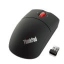 Ratón inalámbrico para ordenador y portátil Receptor USB 2,4 GHz Resolución 1000 DPI Espacio de almacenamiento para receptor Negro con rueda roja 2