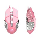 Ratón para juegos rosa de 3200 DPI 1
