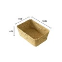Rattan Aufbewahrungskorb 6 x 11 x 15 cm Kleiner dekorativer Organizer für Kleinigkeiten Kosmetik Zubehör für den Haushalt 2