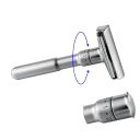 Razor 10,8 x 5,2 x 2,6 cm Cap ajustabil 5 bucăți de lame de schimb Aliaj de zinc Rasier manual pentru bărbierit precis 3