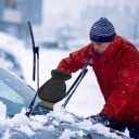 Răzuitor de gheață în mănușă 38 x 10 cm Mănușă izolată și rezistentă la apă cu căptușeală călduroasă Margine elastică Pentru parbriz 6