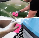 Răzuitor pentru auto și geamuri set 3 dimensiuni roz răzuitor manual pentru parbrizul mașinii și suprafețele de sticlă din gospodărie 2