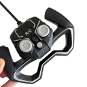 RC auto Cybertruck 1:12 Pickup Truck Offroad din metal cu control de la distanță Baterie litiu Culoare argintie Model de colecție pentru copii și adulți 3