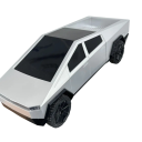 RC auto Cybertruck 1:12 Pickup Truck Offroad din metal cu control de la distanță Baterie litiu Culoare argintie Model de colecție pentru copii și adulți 6