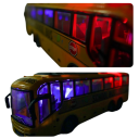 RC autobus 1:30 31,5×11,5×8 cm Elektrický model 27 MHz 4kanálové dálkové ovládání LED světla Žlutý školní autobus pro děti 3