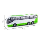 RC autobus 1:30 31,5×11,5×8 cm Modello elettrico 27 MHz telecomando a 4 canali luci LED Autobus turistico urbano verde per bambini 3