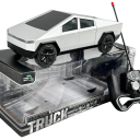RC bil Cybertruck 1:12 Metallisk Offroad Pickup Truck Fjärrkontroll Litiumbatteri Silverfärg Samlarmodell för barn och vuxna 1