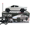 RC bil Cybertruck 1:12 Metallisk Offroad Pickup Truck Fjärrkontroll Litiumbatteri Silverfärg Samlarmodell för barn och vuxna 2