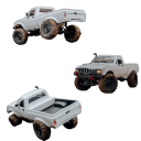 RC bil WPL C24-1 1:16 4WD 2.4G Offroad Rock Crawler LED-lampor 35 m räckvidd 7,4V 1500mAh USB-laddning Terrängklättrande bil för barn 2