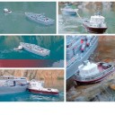 RC Boat 6.5 x 12 x 7 cm Double Motor 8 km/h 2.4 GHz 4 Channels LED Lights 30 m Range Lithium Battery 3.7 V 100 mAh USB Charging Water Toy 2