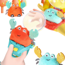 RC Car with Watch Remote Control 2.4 GHz Children's Toy with LED Lights Mini Racing Car with Red Crab Rechargeable Plastic Car for Children Aged 3–12 Years 6