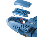 RC delfim 35×14×10 cm Peixe à distância controlado 2 velocidades rotação 360° Isolamento em borracha à prova de água Movimento simulado 4