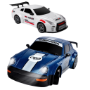 RC driftujące auto 1:24 20 km/h 4WD metal plastik zdalne sterowanie 3,7 V 20 minut jazdy LED światła bateria stożki ładowarka biały kolor 2