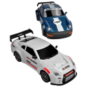 RC driftujące auto 1:24 niebieskie 20 km/h 4WD metal plastik zdalne sterowanie 3,7 V bateria litowa 20 minut jazdy pachołki ładowarka 4 kanały 4